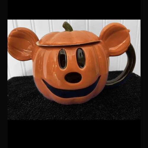 Disney Mickey Mouse Lidded Jack-O Lantern Mug By Celebrate Together Halloween - Picture 5 of 5