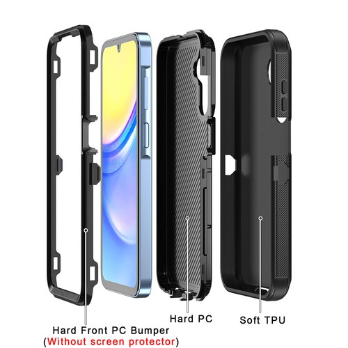For Samsung Galaxy A15 5G phone Case Heavy Duty Shockproof Hybrid Defender Cover - Picture 2 of 17