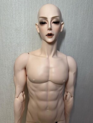 Resin 1/3 BJD Doll Gluino Vampire with Face Make UP Eyes Mucle Man Male DIY Gift