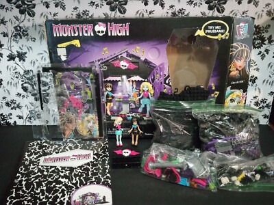 Mega Bloks 2015 Monster High Graveyard Garden Party INCOMPLETE Box Instructions