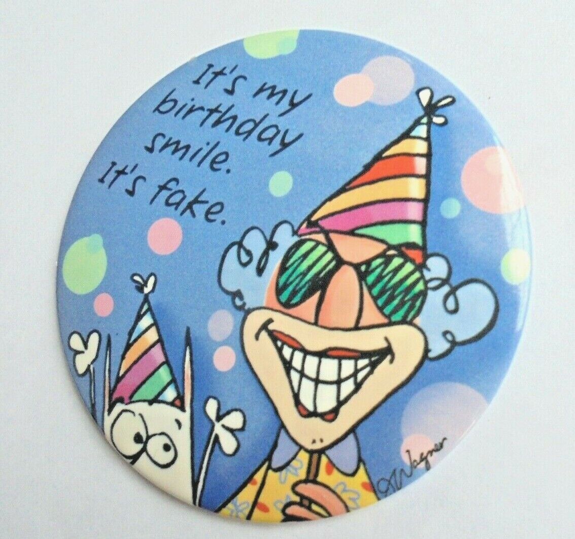 Cool Vintage Maxine Cartoon Character It's My Birthday Smile It's Fade Pinback | eBay Cool Vintage Maxine Cartoon Character It's My Birthday Smile It's Fade Pinback | eBay