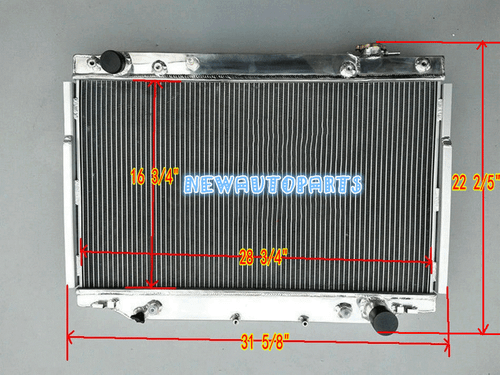 Aluminum Radiator +Fans For Lexus LX450 1996-97/Toyota Land Cruiser 93-97 4.5 L6 - Bild 2 von 9
