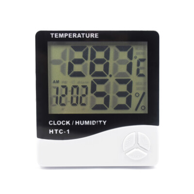 HTC-1 digital hygrograph high precision temperature watch with alarm clock