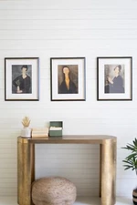 Framed French Ladies Prints Under Glass Elegant Wall Art Home Decor Set of 3