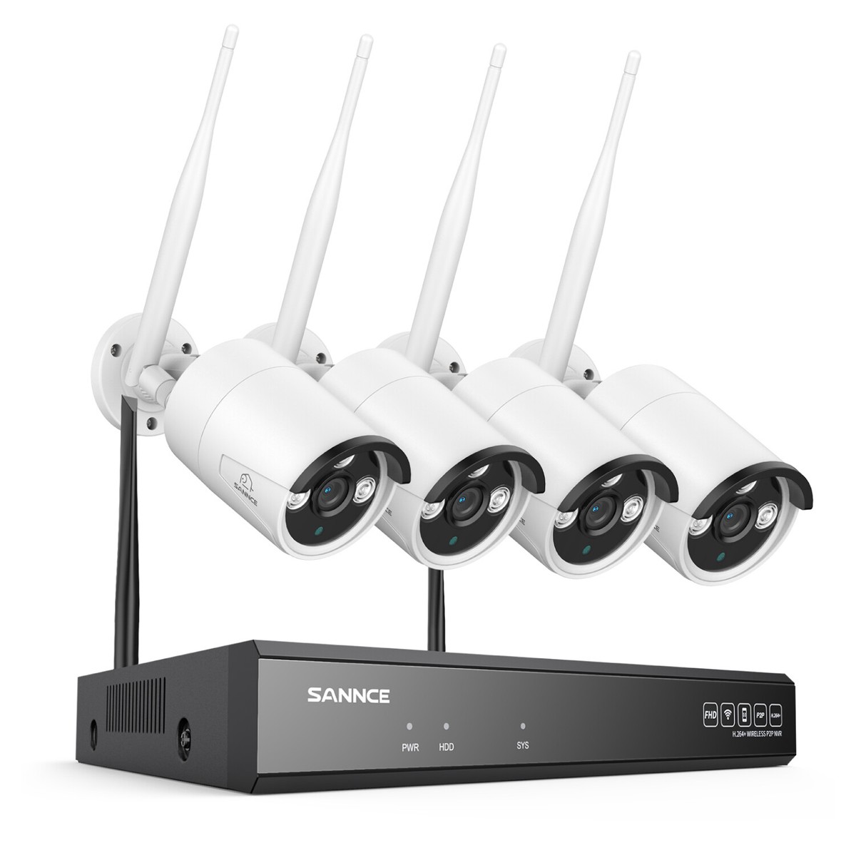 SANNCE Wireless 5MP 8CH NVR 3MP Two Way Audio AI Security Camera