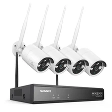 SANNCE Wireless 5MP 8CH NVR 3MP Two Way Audio Recording Security Camera System