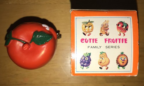 RARE Vintage 1967 Mr. Apple Cutie Fruitie Frankonia Tomy Wind Up Toy With Or Box - Picture 5 of 8