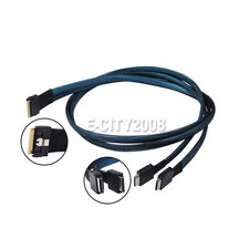 Icy Dock SlimSAS 8i SFF-8654 to 2x OCuLink 4i SFF-8611 Cable 1M