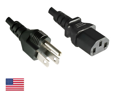 DINIC Netzkabel für Amerika USA Typ B auf C13 Kaltgeräte, UL, 5m