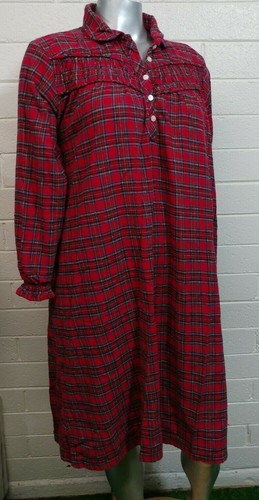 Women's SANTE CLASSICS FLANNEL HOLIDAYS SLEEPWEAR NIGHTDRESS Size L Long sleeve - Picture 11 of 12