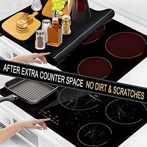 Glass Top Stove Cover 36 x 24 Inch for Electric Stove Top Glass Cooktop