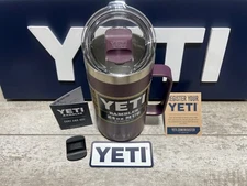 YETI Rambler 24oz Mug Ltd Ed RARE *NORDIC PURPLE!*w/Matching 🔥MagSlider Lid NWT