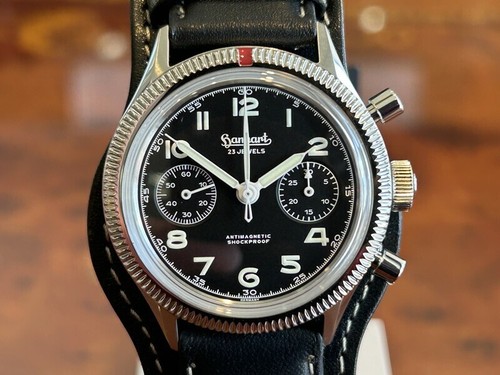 hanhart PIONEER Chronograph 417ES 42mm 1954 H721.210-7010 Sellita SW 510 M Watch