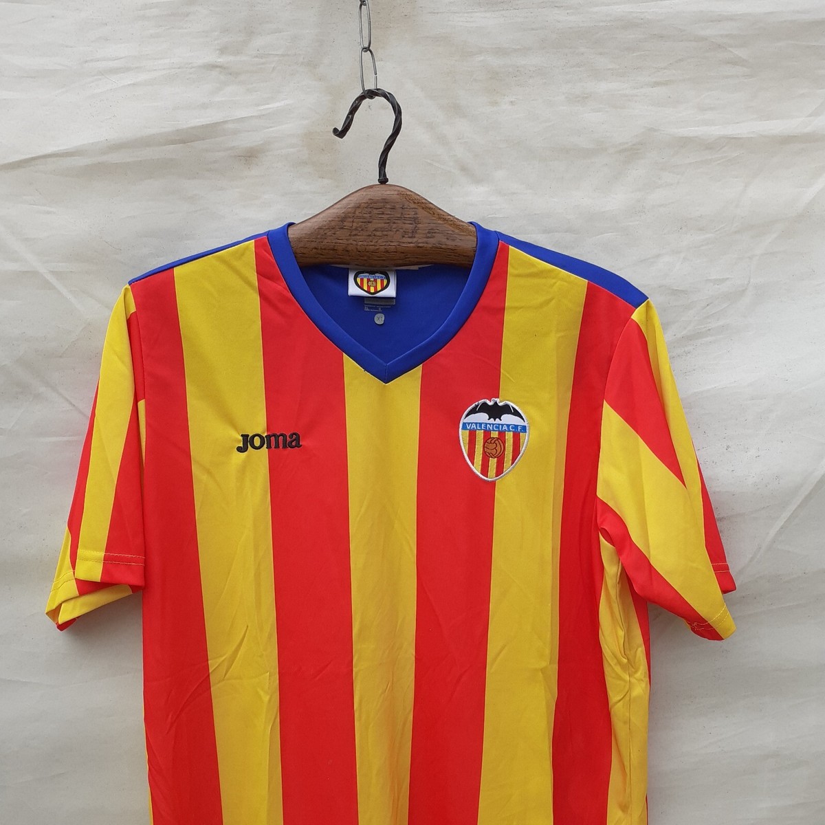 Valencia CF 2011 2012 Joma Shirt Men's Medium Yellow Maillot