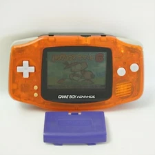Gameboy Advance Clear Orange x Clear Black Console Nintendo 9139 JAPAN gba