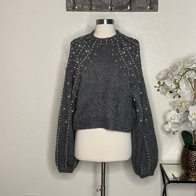 gray pearl sweater