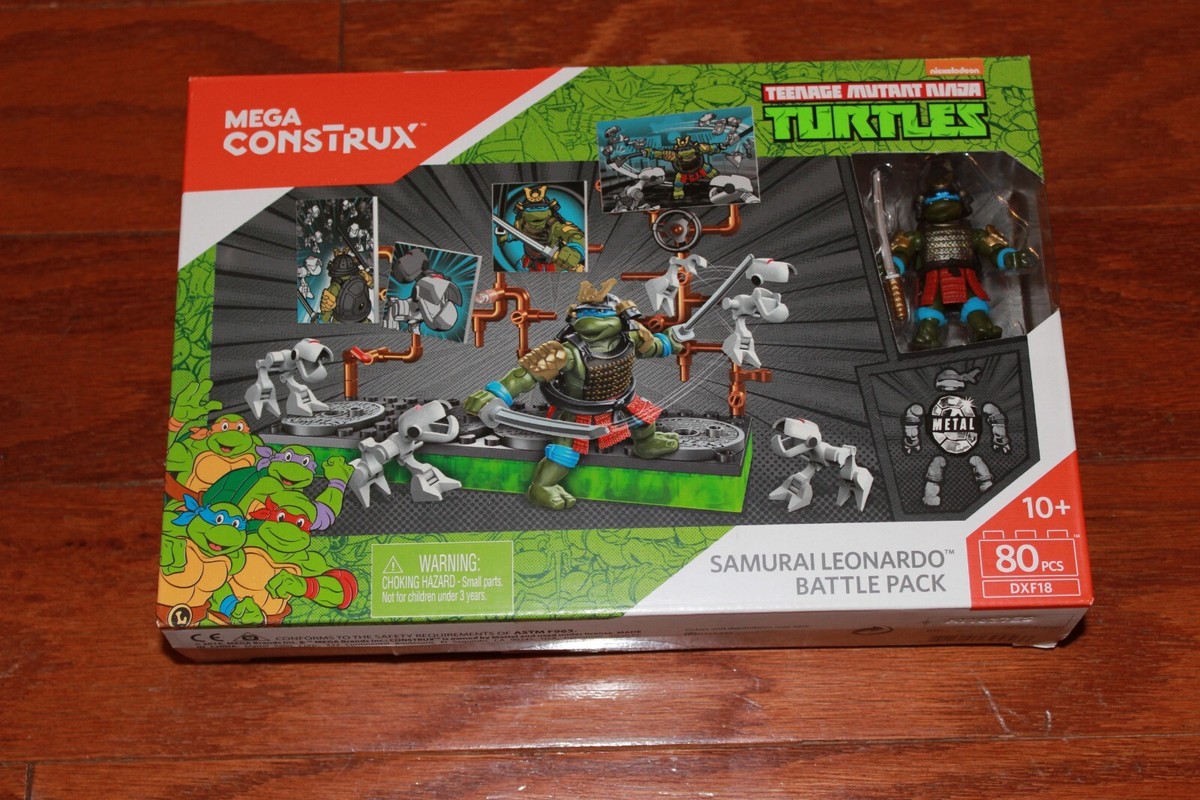 Mega Construx TMNT DXF18 Samurai Leonardo Battle Pack - New