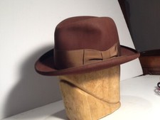 Vintage men's Hat Stetson Homburg Stetson 3 X. Great Vintage