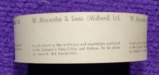 W ALEXANDER & SONS MIDLAND LTD FIFE SETRIGHT BUS CONDUCTOR TICKET MACHINE ROLL