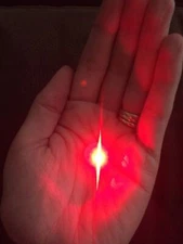 10 X Individual Red LED Lights, Tiny, Wireless, Battery, Craft, Glow, Christmas