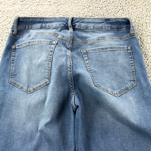 CHAPS Women's Size 8/29 Mid Rise Light Stretch Denim Mid Rise Crop Kick Jeans - Picture 5 of 17