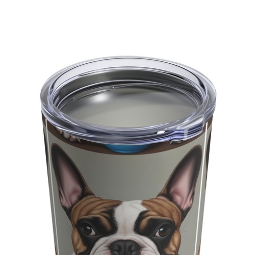 Cute French Bulldog Tumbler, Pet Lover Gift, Mug, Dog Themed Cup, Coffee Travel - Picture 7 of 7