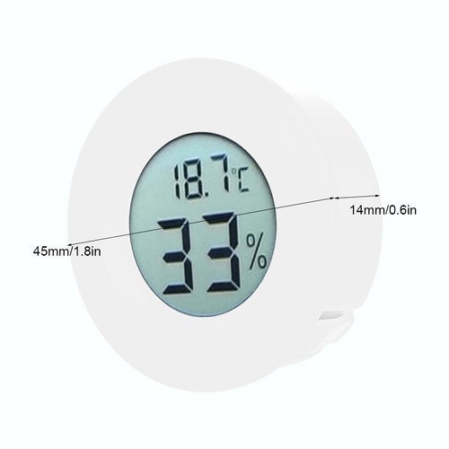 Mini Circular Embedded Digital LCD Thermometer Hygrometer Humidity Temperature - Picture 4 of 12