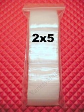 200 Resealable Storage Bags 2''x 5'' Clear 2 Mil Plastic Seal-Top Baggies 2x5