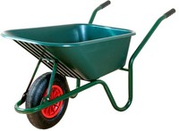 Limex Schubkarre Bauschubkarre Gartenkarre | 100 Liter | GrüN | Pp-Mulde