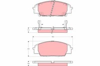 TRW Bremsbelagsatz Scheibenbremse GDB3250 FüR Honda EU EP FK FN Civic S2000 AP 7