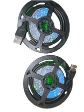 2x USB LED Strip Light 5V Flexible LED Tape Lights