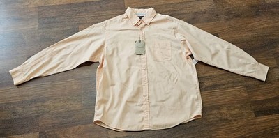 NWT ROUNDTREE &YORKE mens casuals dress shirt SIZE LARGE COLOR CORAL RV50  LL2