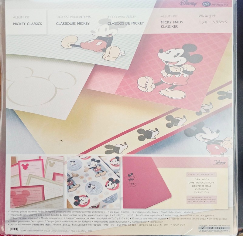 Creative Memories Mickey Classics Scrapbook Album Kit Idea Book New