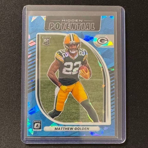 🀄️2025 PANINI DONRUSS OPTIC HIDDEN POTENTIAL BLUE ICE /55 RC MATTHEW GOLDEN