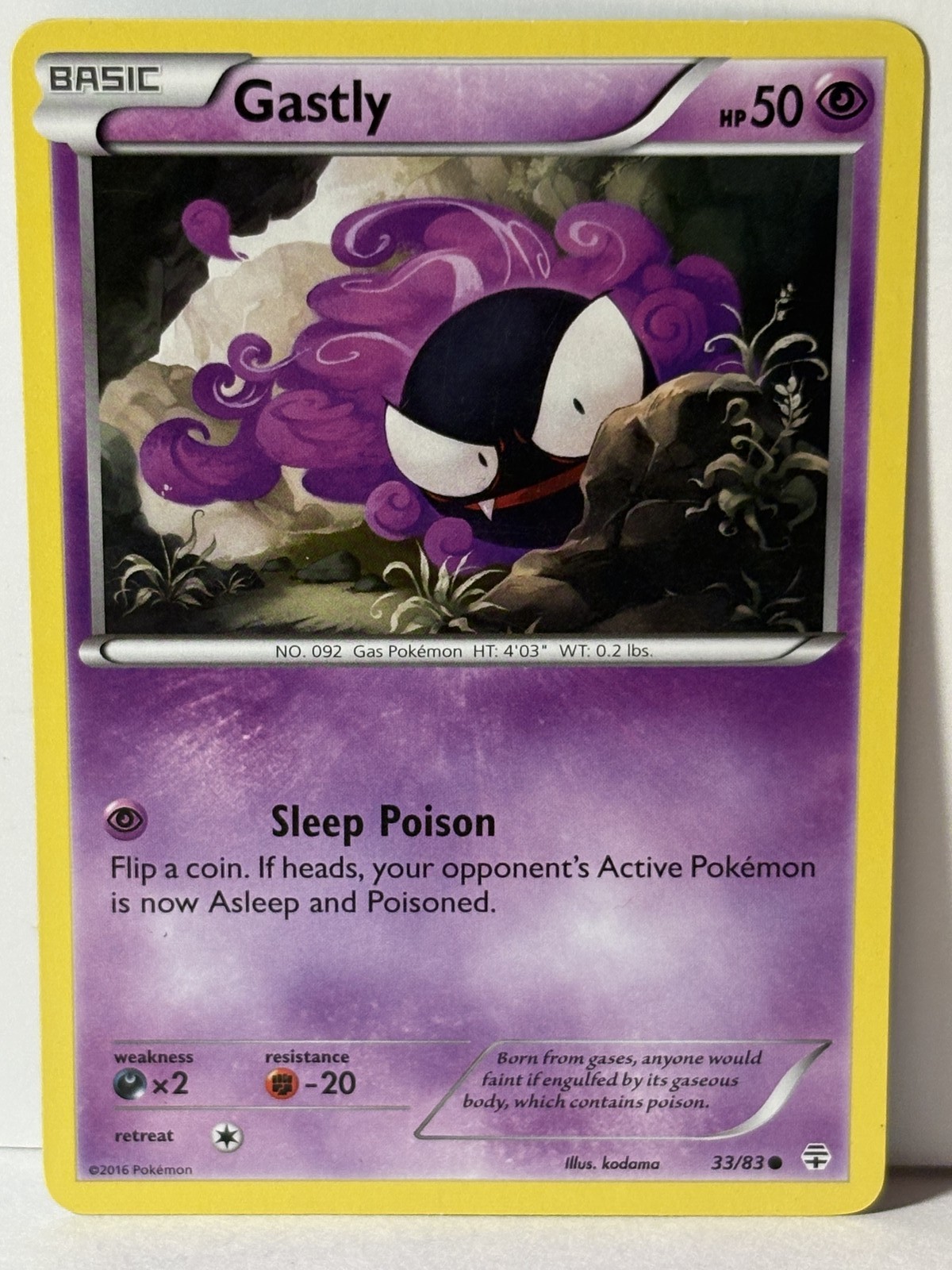 Gastly 33/83 Generations NM Pokemon Fast Shipping