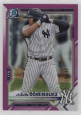 2021 Bowman Chrome Prospects Fuchsia Refractor 124/199 Jasson Dominguez 0pg6