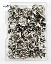 50 Pieces Lapel Butterfly Clutch Pin Backs - Metal Enamel Backing Replacement fo