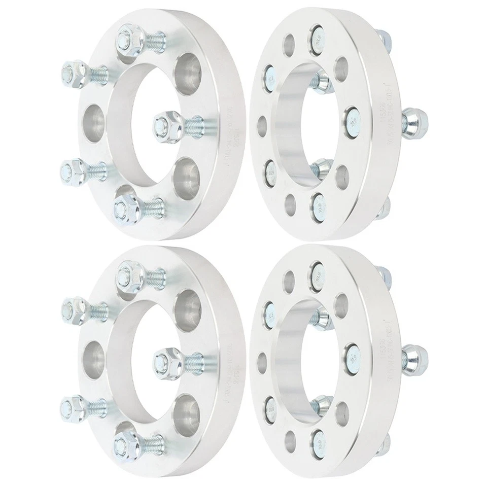 1" 25mm 5x4.75 Wheel Spacers 12x1.5 For Chevrolet S10 Blazer Camaro Corvette - Image 3 of 4