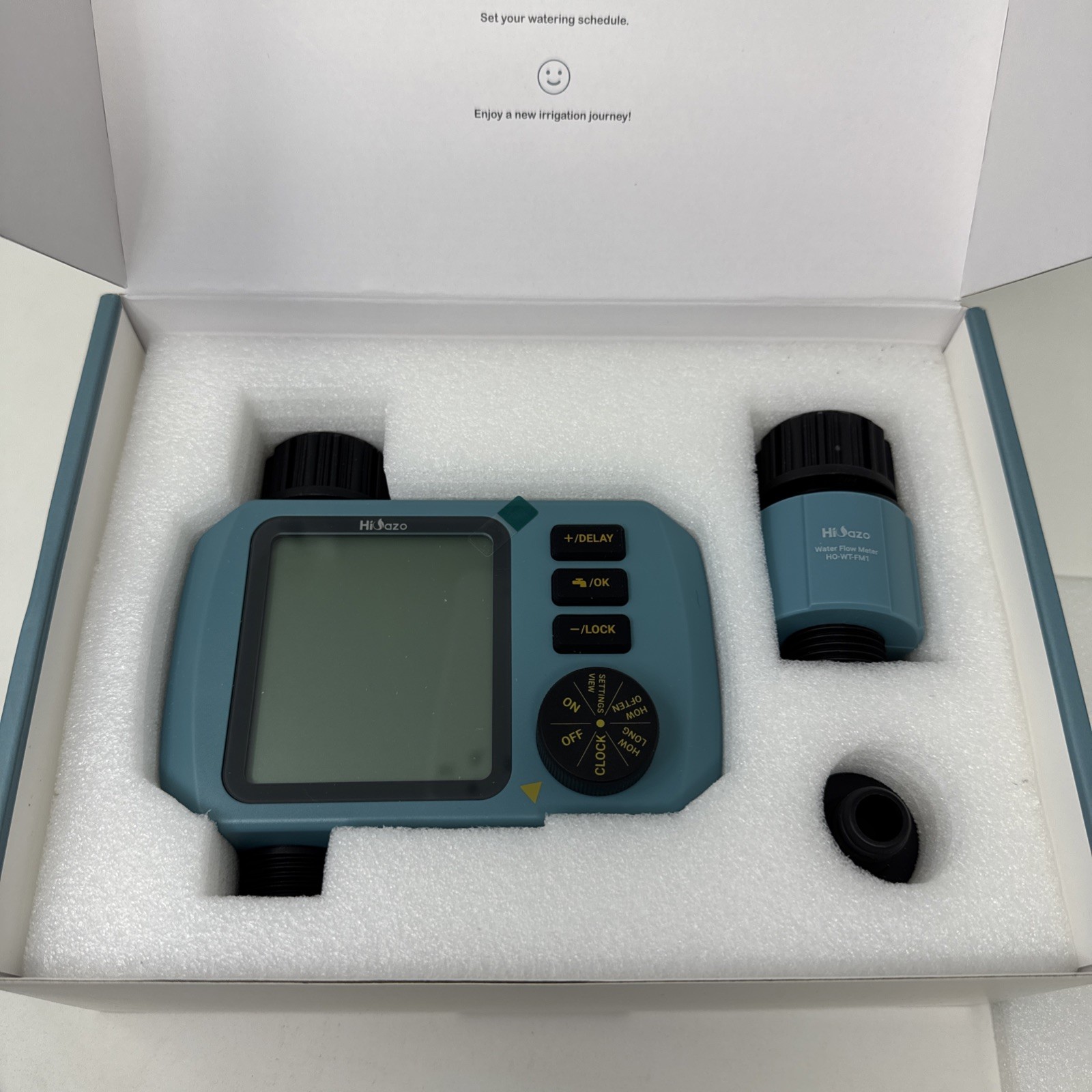 Hioazo Programmable Water Timer With Flow Meter HO-WT-1 Automatic Garden