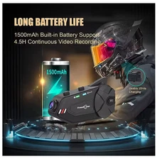 Freedconn R1 Plus Motorcycle Intercom Helmet Dash Cam Bluetooth Headsets