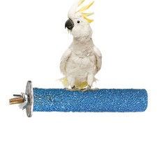 Bird Grinding Stick Frosted Perch Stick for Parrot Claw Grinding Cage Perch Toy