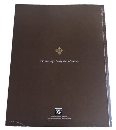 Folleto 2008 de la revista Patek Philippe Geneve: The Values Of A Family Watch Company - Imagen 2 de 16