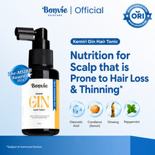 Bonvie Anti Hairfall Kemiri Gin Hair Tonic 60ml