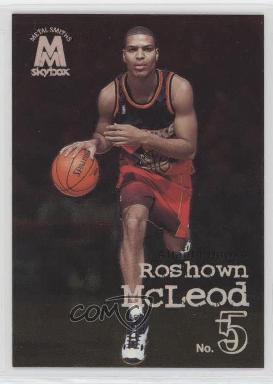 1998-99 Skybox Molten Metal Metal Smiths Roshown McLeod #7 Rookie RC 0f6