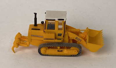 Kibri Germany HO 1:87 Front End Loader Yellow Cab Loose