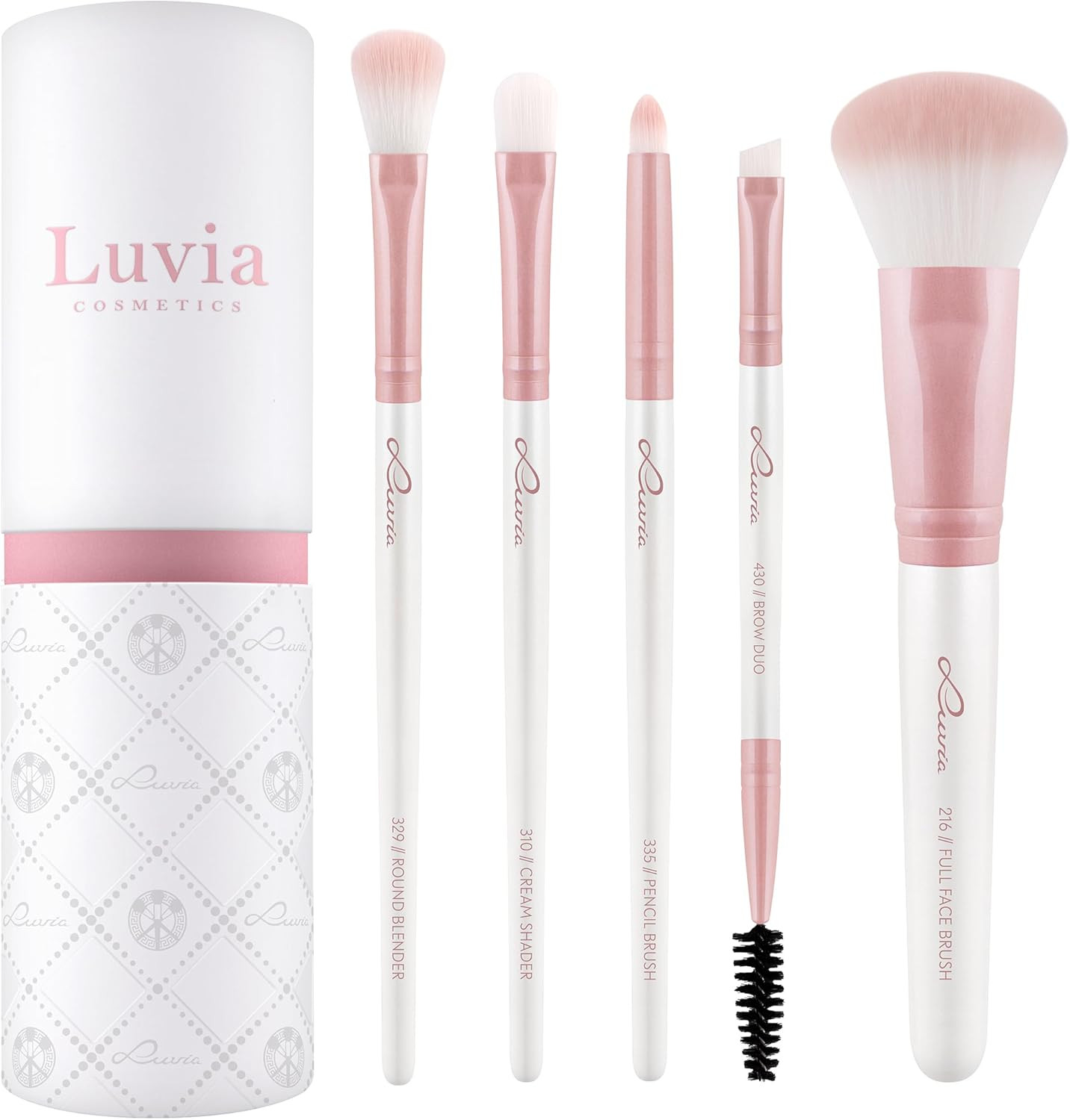 Set Di Pennelli per Il Trucco Luvia, Daily Selection Set, Pennelli per Cipria E 