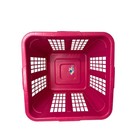 Vintage 1994 Rubbermaid Square Laundry Basket 3/4 Bushel Pink 2972 Made in USA