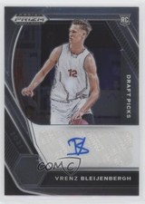 2021-22 Panini Prizm Draft Picks Vrenz Bleijenbergh #DP-WBL Auto gp1