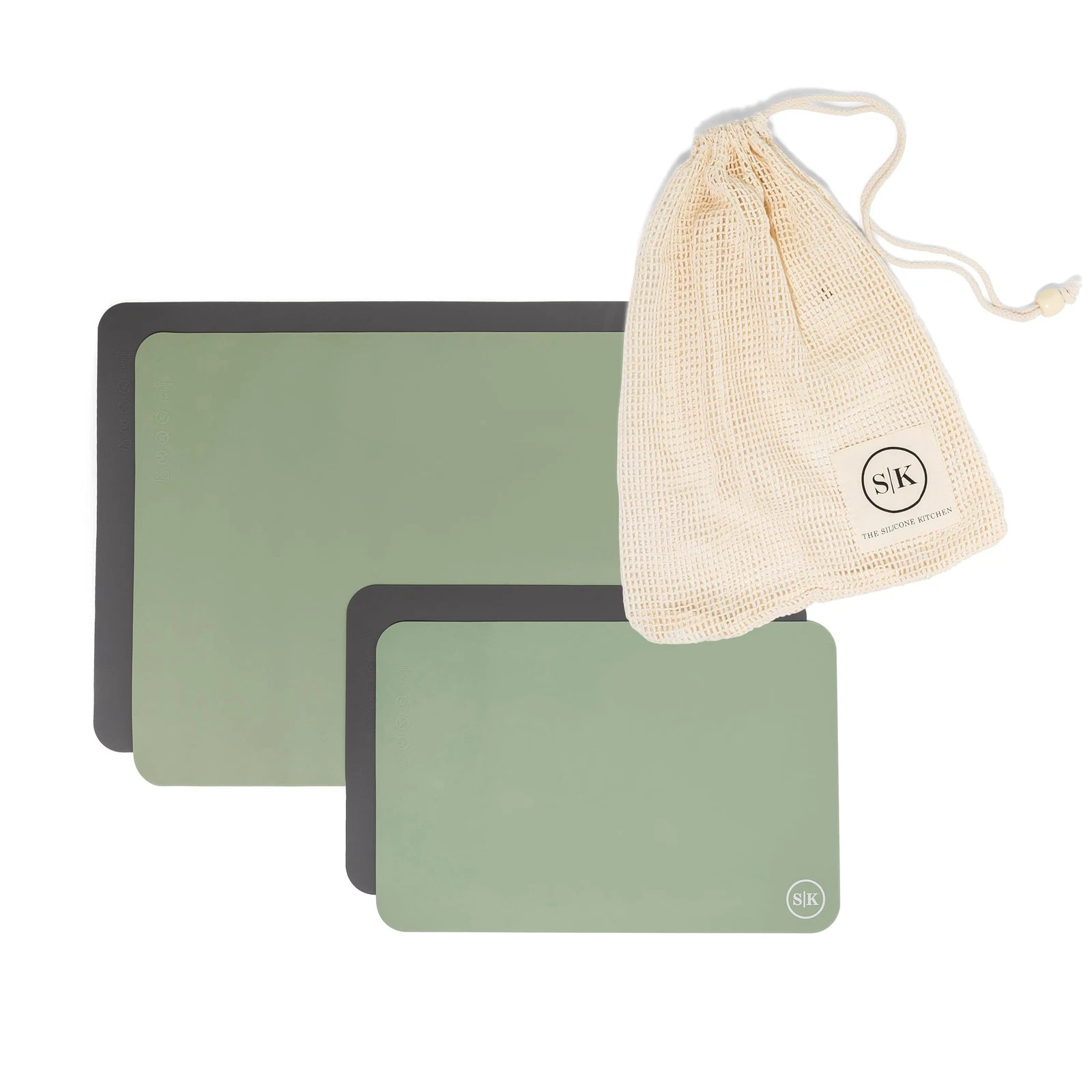 Reusable Silicone Oven Baking Mats Gift Set Bundle, 2 Half-Sheet, 2 Quarter-S...