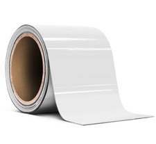 White Gloss Air-Release Adhesive Vinyl Pinstripe Tape Roll 3 Inch x 20ft